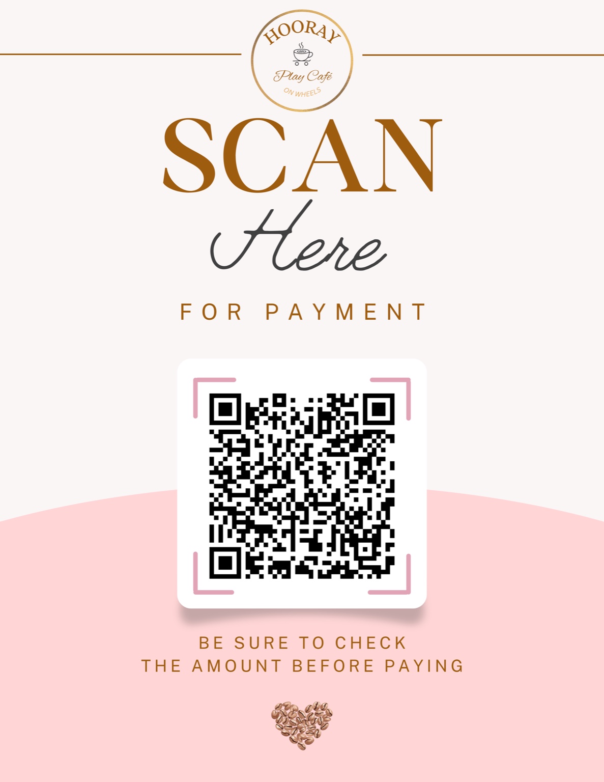 Scan here for payment poster